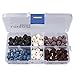 Linsoir Beads 125pcs/box 8mm Round Lava Rock Beads 5 Colors Mixed Natural Stone Beads Diffuser Jewelry Making Pack of 1 Box