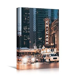 signwin Canvas Wall Art Street View Cityscape Colorful...