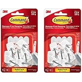 Command Wire Hooks Value Pack, Small, White, 9-Hooks (17067-9ES) (2)