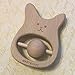 Wooden Baby Toy - Montessori Bunny Teether - Natural BPA-free Rattle
