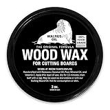 WALRUS OIL - Wood Wax, 3 oz Can, FDA Food-Safe, Cutting Board Wax and Board Cream