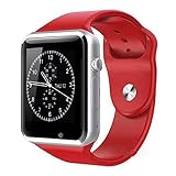 Amazingforless Bluetooth Touch Screen Smart Wrist Watch (DURAN33 - Red)