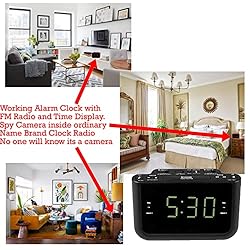 SecureGuard 1080P HD WiFi Wireless IP Alarm Clock