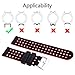 Lwsengme Silicone Quick Release - Choose Color & Width (18mm, 20mm,22mm) - Soft Rubber Watch Bands (Black/Purple, 20mm)