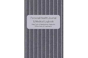 Personal Health Journal & Medical Logbook | 6" x 9" | 124 Pages | Keep All Your Personal Medical Information In One Place: Personal Tracker Notebook ... Office Visits, And All Things Medical