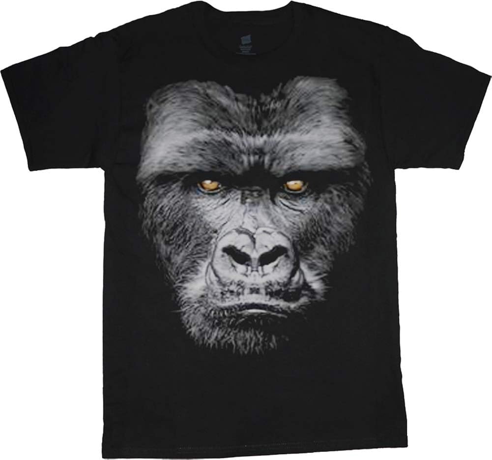 Amazon.com: Men’s Graphic Tees Animal Face Gorilla T-shirt: Clothing
