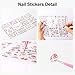 Leipple Christmas Nail Art Stickers Snowflakes Decals 900+ PCS - 24 Designs 3D Reflective Self-adhesive Nail Art Decals Decorations - Snowmen Santa Nails Accessories for Women Girls kid(Christmas 002)