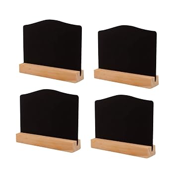 Toyvian 4 Stucke Tisch Kreidetafel Kleine Memotafel Tischtafel