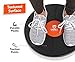 URBNFit Plastic Balance Board - Wooden Wobble Board Trainer for Exercise, Standing Desk and Physical Therapy - Rotational Exercises Provide A Full Body Fitness Workout Focusing On Core, Legs, Back