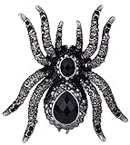 Angel Jewelry Women's Crystal Spider Pin Brooch Pendant Halloween Party Gifts for Women Teen Girls