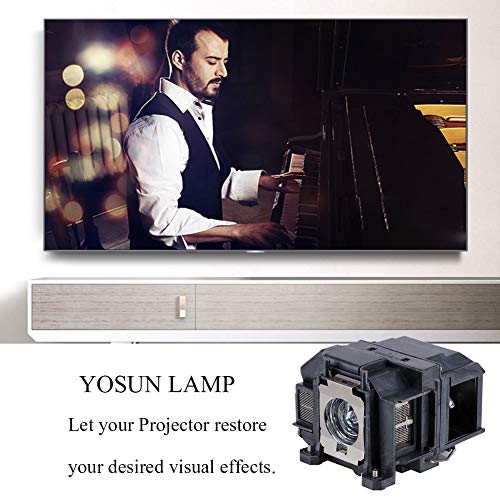 YOSUN Projector Lamp for Epson elplp67 / v13h010l67 EX5210 EX7210 EX3210 EX3212 VS210 VS220 s11 X12 x15 eb-s02 eb-w12 PowerLite Home Cinema 500 707 710HD 750HD Replacement Projector Lamp Bulb - Thumbnail 3