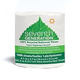 Seventh Generation Bathroom Tissue, 1-Ply Sheets, 1000 Sheet Roll (Pack of  60)