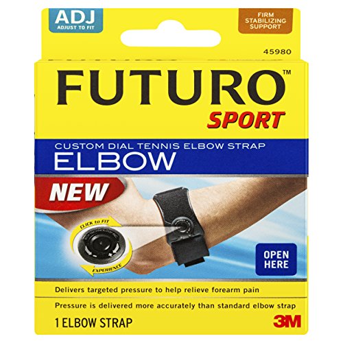Futuro Sport Custom Dial Tennis Elbow Strap, Firm Stabilizing Support