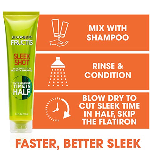 Garnier Hair Care Fructis Sleek and Shine Shampoo, Conditioner, and Sleek Shot InShower Styler