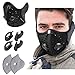 KINGBIKE Dust Mask with Windproof Ear Muff with Extra Filter -Activated Carbon Respirator with Filter Filtration Cotton Sheet Valves Exhaust Gas Anti Pollen Allergy PM2.5