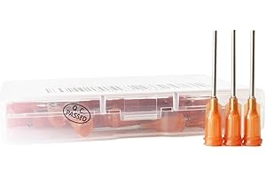 BSTEAN 50 Pack Blunt Tip Dispensing Needle with Luer Lock, Industrial Unsterilized (15G, 1.0 Inch)