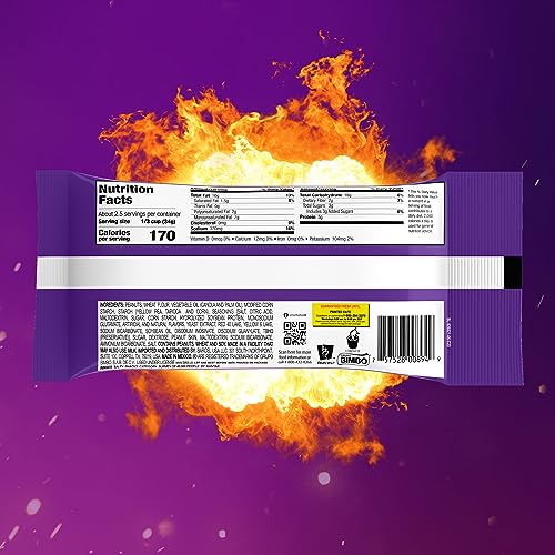 TAKIS HOT NUTS FUEGO DOUBLE CRUNCH PEANUTS, HOT CHILI PEPPER AND LIME ARTIFICIALLY FLAVORED PEANUTS, 3.2 OUNCE BAG