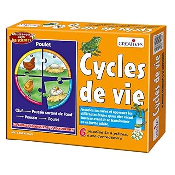 StonKraft Life Cycle (French) | Learn French | Learning Games | Educational Games & Toys | Matching Games for Kids & Toddlers