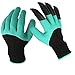 Waterproof Garden Genie Gloves with Fingertips Claws Quick Easy to Dig and Plant Safe for Rose Pruning