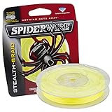 Spiderwire Braided Stealth Superline, 125-Yard/30-Pound, Hi-Vis Yellow