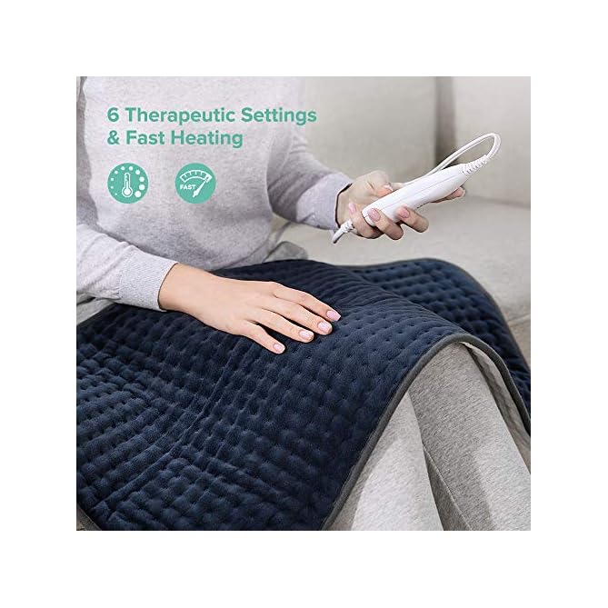 Sable Heating Pad for Back Pain Relief and Cramps, XXXLarge 33" X 17