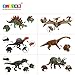 BLAGOO Dinosaur Toys with Moving Parts 6 Figures up to 10.6 inches Super Big Set #2 including Free Augmented Reality 4D Cards