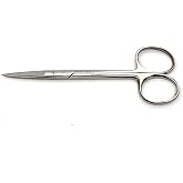 A2Z-IRS01 Stainless Steel Iris Dissecting Scissors 4.5", Straight, Fine Point