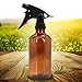 Mavogel, Pack of 2, 16 oz Empty Amber Glass Spray Bottle with Black Trigger Sprayers for Essential Oils, Cleaning Products - 1 Extra Trigger, 2 Bottle Caps, 4 Bottle Labels Included