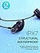Mpow Bluetooth Headphones, Magnetic Lightweight Wireless Earbuds w/Mic, IPX7 Waterproof Hi-Fidelity Audio Sports Wireless Running Headphones, 8 Hrs Playtime Wireless Headphones, Black