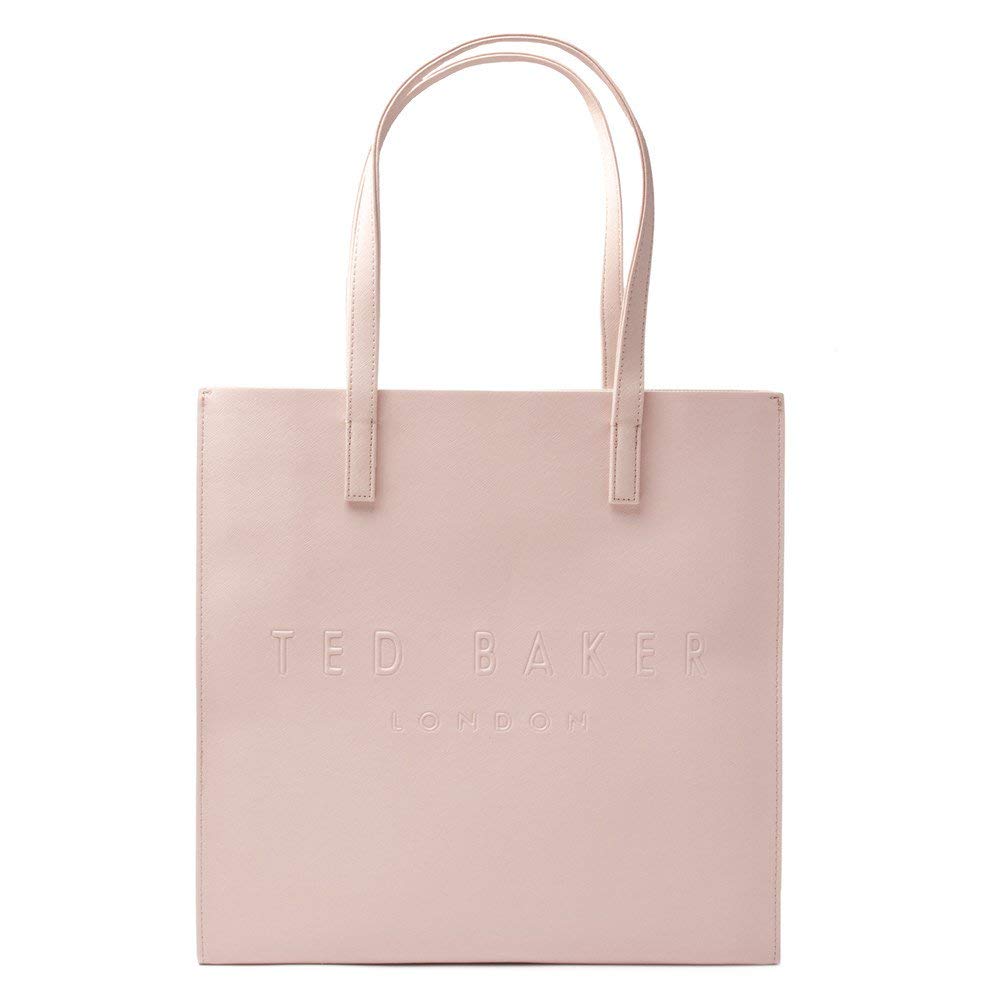 Ted Baker Womens Soocon Crosshatch Large Handbag Bags and Wallets Pink One Size