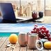 SUNWILL Insulated Wine Tumbler with Lid (Wine Red & Navy Blue 2 pack), Stemless Stainless Steel Insulated Wine Glass 12oz, Double Wall Coffee Mug, for Champaign, Cocktail, Beer