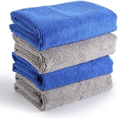 Aitsite 洗車タオル 4枚セット 吸水性抜群 洗車職人専用タオル 傷防止 イクロ