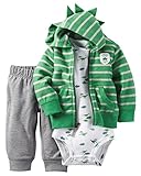 Carter's Baby Boys' 3 Piece Cardigan Set Dinosaur Expert 6M