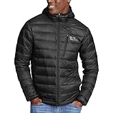 Eddie Bauer Men's Winter Jacket - Puffer Coat with Hood - Down Jacket For Outdoor (Black, L)