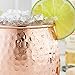 Classique Maison Moscow Mule Solid Copper Mug, 16-Ounce