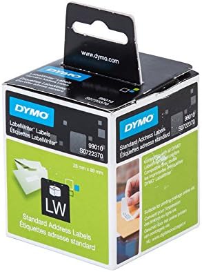 DYMO LW 99010 (S0722370) Standard Address Labels Label Writer Tape 89 X 28 mm. White Color Tape, Pack 1 pcs.