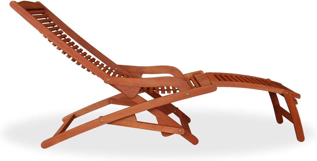 Amazon De Kmh Relaxliege Aus Eukalyptusholz 101904