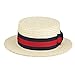 Scala Men's Dress Straw 1 Piece 10/11Mm Laichow Braid Boater Hat (Large)
