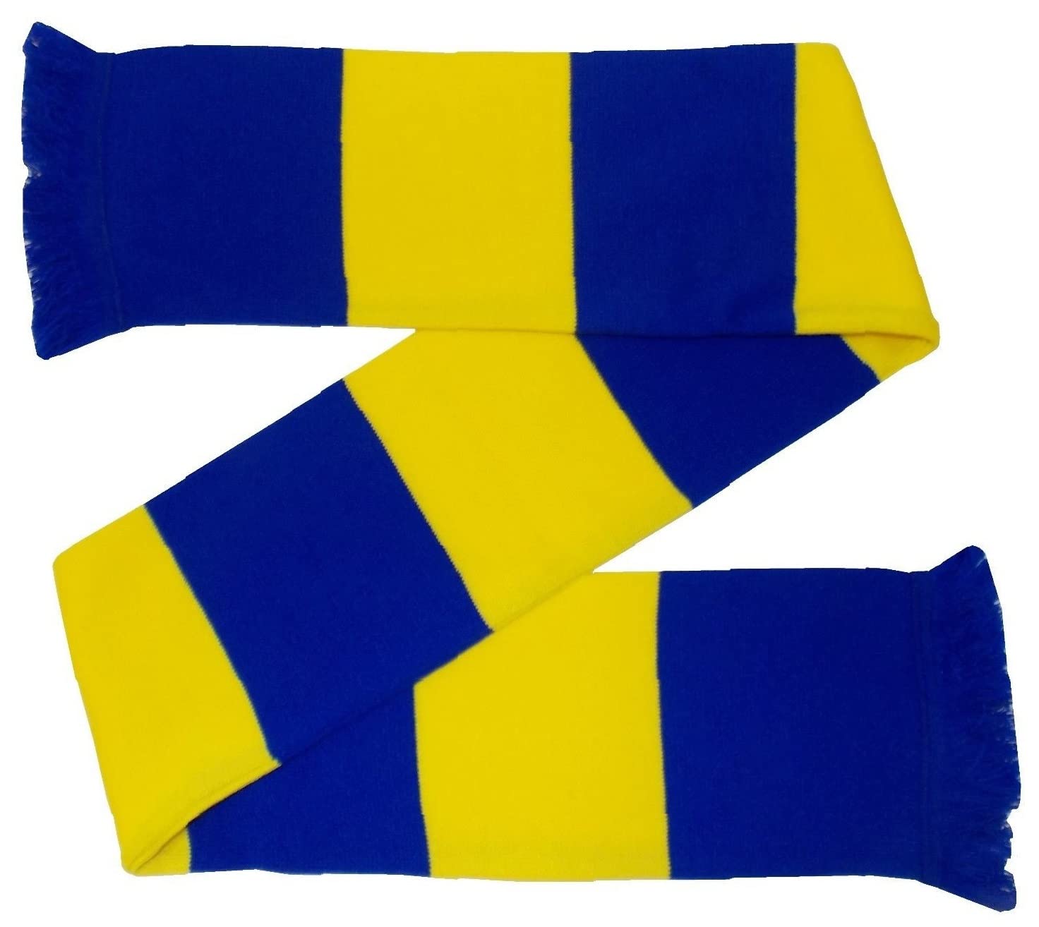 Arena Scarves Royal Blue and Yellow Retro Style Scarf