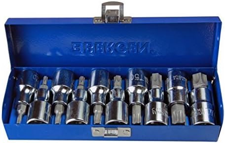 Bergen 10 Pc 1/2 Inch Drive Torx TRX-Star Bit Socket Set Sizes T20-T70 B1128