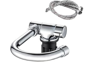 360 Degree Swivel Faucet Folding Hot and Cold Water Faucet Kitchen Bathroom RV Marine Deck Hatch Camper Accessories Caravan B