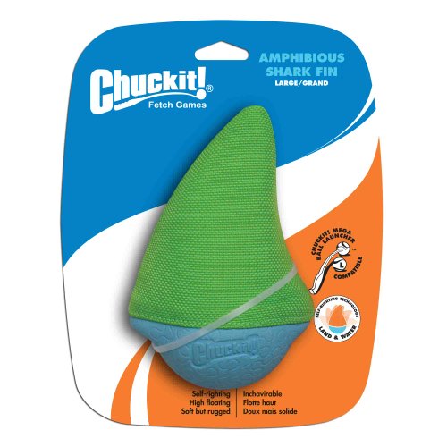 ChuckIt! Amphibious Shark Fin Dog Toy, Large (Colors Vary) Pricepulse