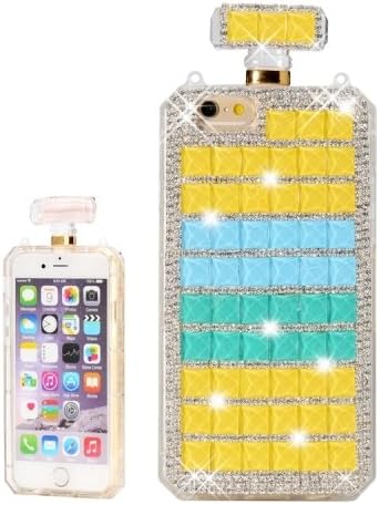 Generic Diamond Perfume Bottle Shape Plastic Case Chain Coverfor iPhone 6 &amp; 6S C