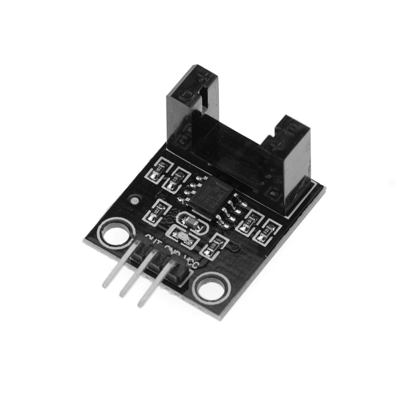 FamilyMall Pack of 5 Infrared Reflective IR Photoelectric Sensor DC 5V Module Speed Measuring Sensor Infrared Count Sensor Motor Speed Detection Electronic Components