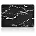 TOP CASE - Marble Pattern Rubberized Hard Case Compatiable with MacBook Pro 13-inch A1989,A1706 with Touch Bar / A1708 Without Touch Bar (Release 2017,2016,2018) - Marble Black