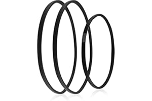 3PCS Snow Blower V-Belt Set Fit for Ariens Deluxe 24" 921045 921069 921323 28" 921046 921070 Snow Blower, 2 Deck Raw Edge Imp