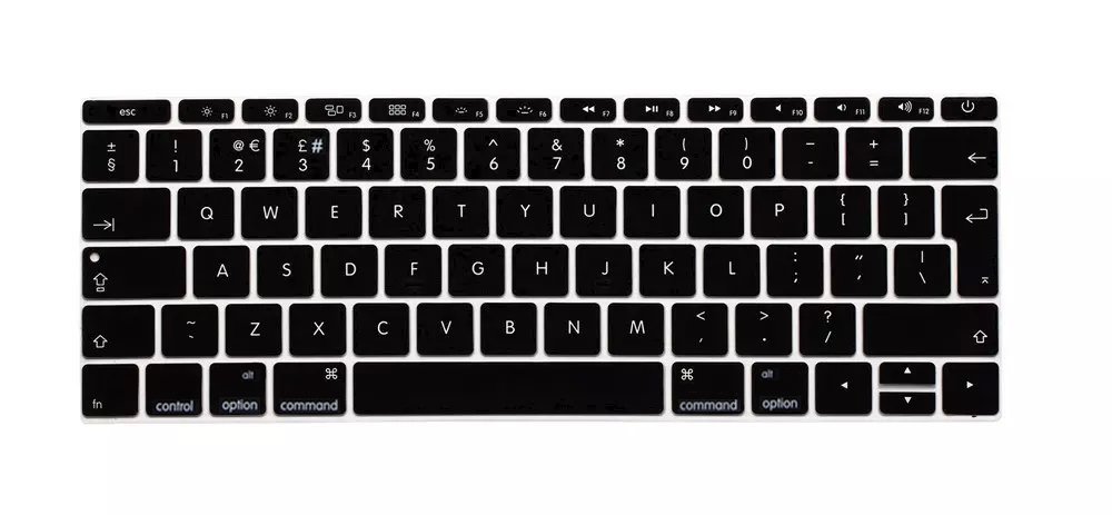 Se7enline Compatible with MacBook Pro 13 inch Retina Display (2016 2017 2018 Model A1708, No Touch Bar Version) Macbook Keyboard Cover 13 inch Keyboard Cover Silicone Skin (UK Layout), Black
