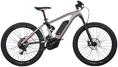 IZIP E3 Peak DS 27.5" Full Suspension Electric Mountain Bike with 250W Bosch CX Mid-Motor and 36V, 500Wh Lithium Battery, 2018 Model, Grey, 19"/Large