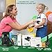 ATHENA FUTURES Aluminum Grade Binoculars for Kids, Girls & Boys, Easter Basket Stuffers, Toddler Binoculars for Camping & Bird Watching, Easter Gifts, Boys Outdoor Toys with Book, Compass & Whistle