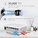 TENKER Projector, Mini Projector Portable 170” Display, 1080P Supported Video Projector, 50000 Hours LED Movie Projector Compatible with HDMI, USB, AV, VGA, Phone and Laptopthumb 4